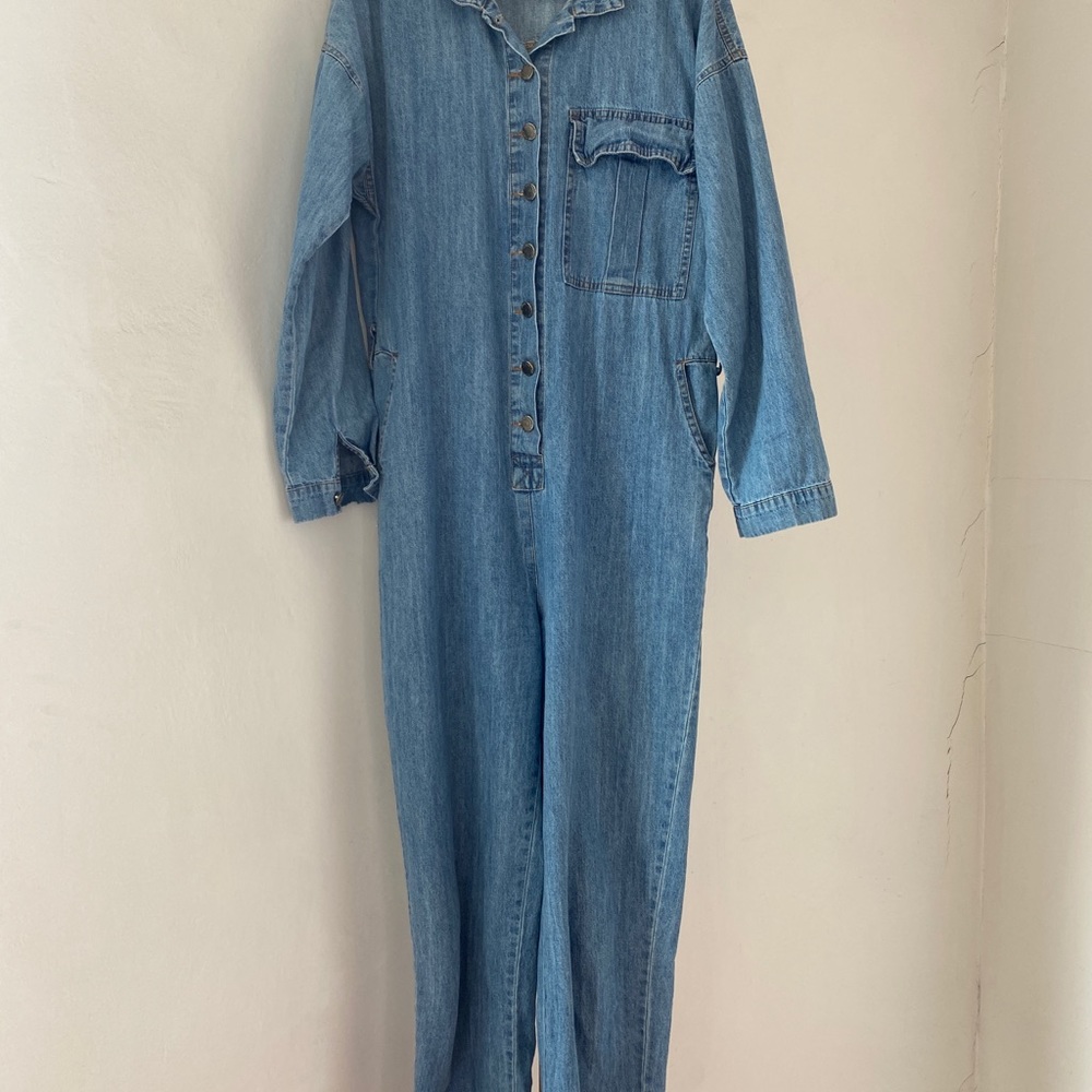 DENIM JUMPSUIT - Picture 3 of 5